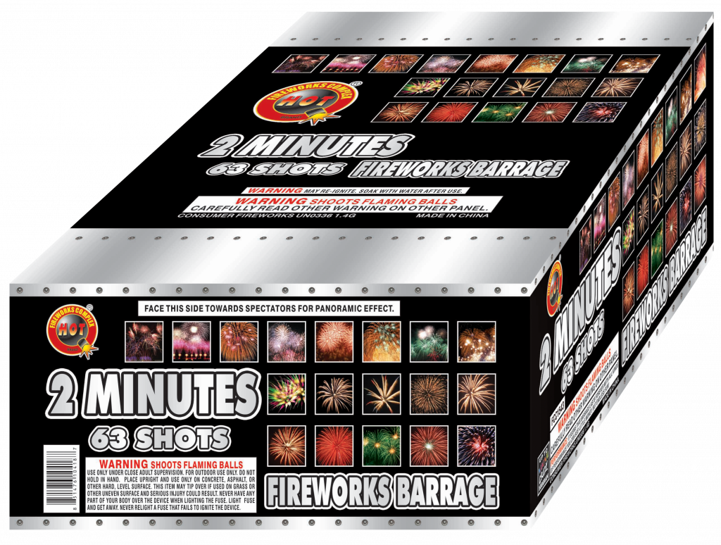 500 Gram Cakes L 2 Minutes Fireworks Barrage Fireworks City 2432